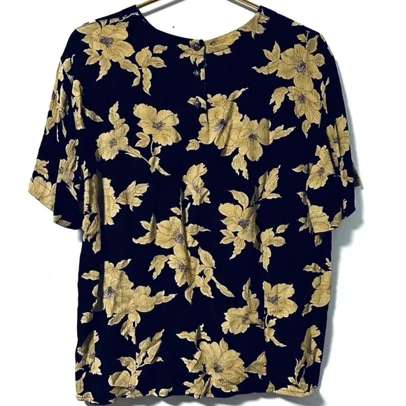 Vintage 80s/90s Rena Rowan Dark Floral Top Maxi Skirt Set Women’s Size 10 Retro - Picture 5 of 16